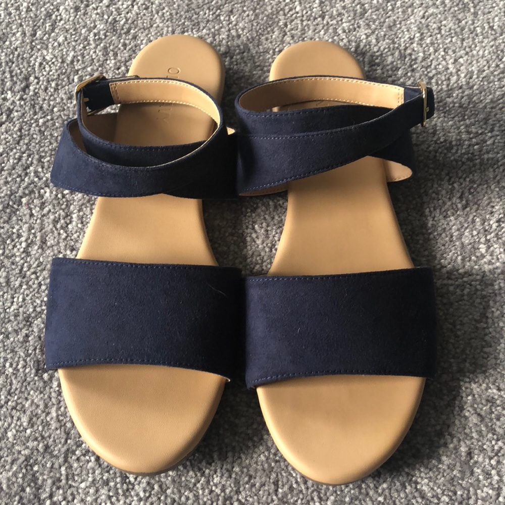 Suede strappy sandals